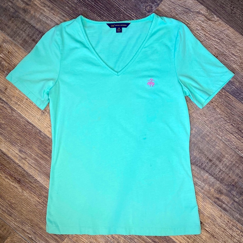 BROOKS BROTHERS Aqua T-Shirt